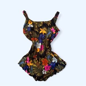 Swim Allure Sz18 One Piece Swimsuit - Vibrant Floral